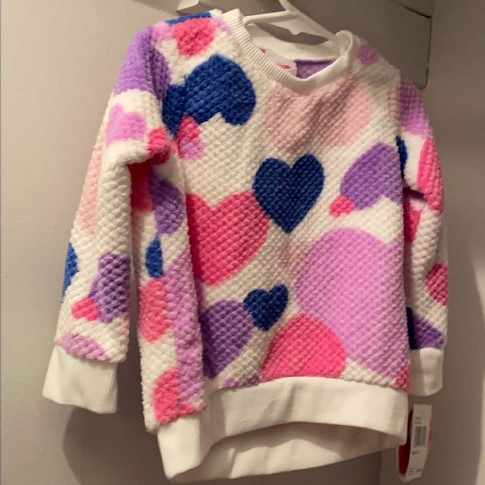 3T soft heart sweater